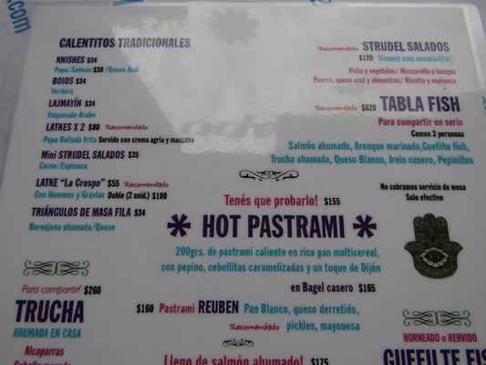 Menu photo 4 La Crespo Buenos Aires, C