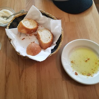 Via Roma - The bread was soft, warm, and had a great crunchy crust. Was poured oil, and given parmesan to use with - Italian Near Me - Des Plaines, Illinois Via Roma - The bread was soft, warm, and had a great crunchy crust. Was poured oil, and given parmesan to use with - Italian Near Me - Des Plaines, Illinois