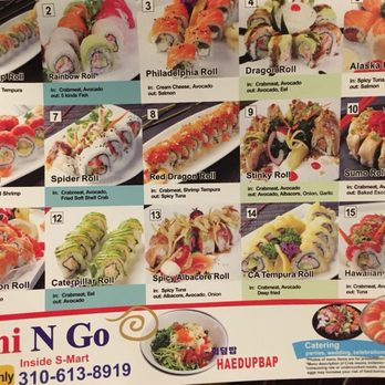 Sushi N Go - Menu - Sushi Bars Near Me - Norwalk, California