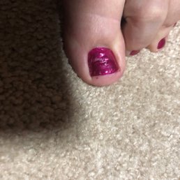 My big toe smudged to all hell My big toe smudged to all hell