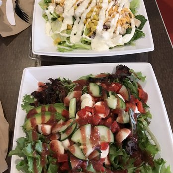 Saladworks - Daughter treated me to lunch today. She said her "Salad Creation" looked like Thanksgiving while mine more resembled Christmas. - Vegetarian Near Me - Wyomissing, Pennsylvania Saladworks - Daughter treated me to lunch today. She said her "Salad Creation" looked like Thanksgiving while mine more resembled Christmas. - Vegetarian Near Me - Wyomissing, Pennsylvania