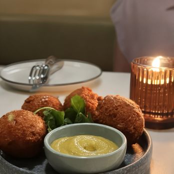 Two Hands - Corn and Jalapeno Fritters - Breakfast & Brunch Near Me - Franklin, Tennessee