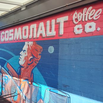 Cosmonaut Coffee - Logo mural - Coffee & Tea Near Me - Tacoma, Washington
