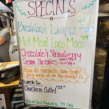 Cinnamon's Restaurant - Specials! - Pancakes Near Me - Kailua, Hawaii