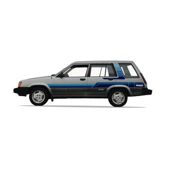 Upper Left Coast Wraps - Vehicle graphics design, print, cut, and install for an OEM look on an 85 Toyota Tercel restoration - Vehicle Wraps Near Me - Ferndale, Washington