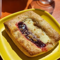 Village Well Books & Coffee - Raspberry cheese pastry, so yummy!