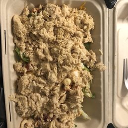 My "chicken" burrito bowl. My "chicken" burrito bowl.