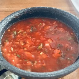 Always fresh in house salsa