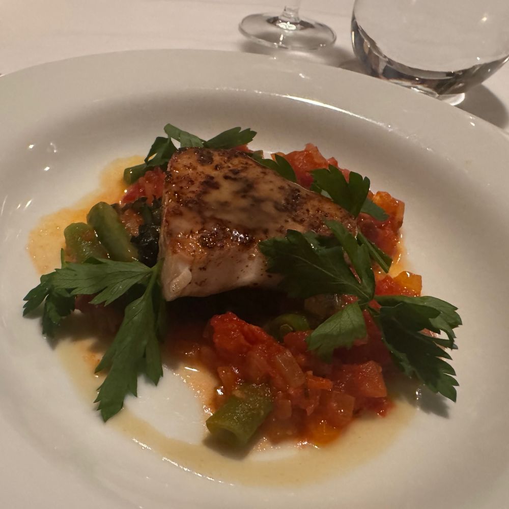 Sanford Restaurant - citrus seared swordfish american green bean and tomato stew - New American Near Me - Milwaukee, Wisconsin Sanford Restaurant - citrus seared swordfish american green bean and tomato stew - New American Near Me - Milwaukee, Wisconsin
