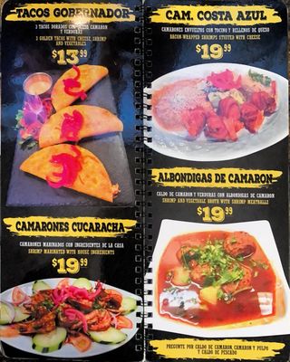 Menu photo 1 Mariscos La Palma  El Monte, CA