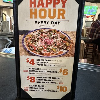El Torito - Happy hour menu - Mexican Near Me - Ontario, California