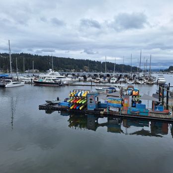 Anthony's Restaurant - View of harbor from restaurant entrance - Seafood Near Me - Gig Harbor, Washington