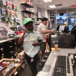 Gamestop - This was the woman and the man beside her.