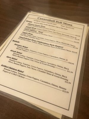 Menu photo 2 Cannonball Deli Harpers Ferry, WV