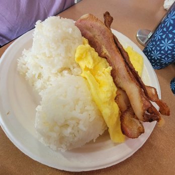 Button Up Cafe - Bacon, egg & rice - Breakfast & Brunch Near Me - Pearl City, Hawaii Button Up Cafe - Bacon, egg & rice - Breakfast & Brunch Near Me - Pearl City, Hawaii