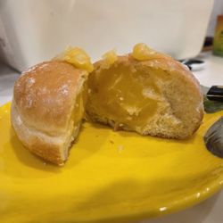 Lemon filling inside lemon Bomba - so full!