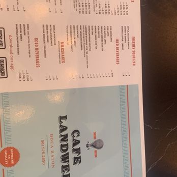 Cafe Landwer - Menu - Mediterranean Near Me - Boca Raton, Florida