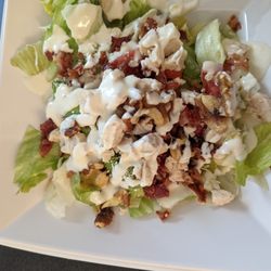 Saladworks - Avocado chicken Cobb, with blue cheese dressing and walnuts instead of eggs