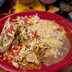 Mi Pueblo-Petaluma - 2 Items Combo: Taco Dorado & Cheese Enchilada