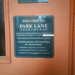 Park Lane Garden Apartments - Office information.