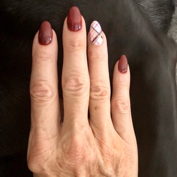 Bella Beauty Nails & Spa - Songs dip Almond shape fall creation of the week. - Nail Salons Near Me - Elburn, Illinois Bella Beauty Nails & Spa - Songs dip Almond shape fall creation of the week. - Nail Salons Near Me - Elburn, Illinois