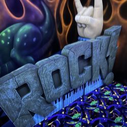 Rock of Ages black light mini golf