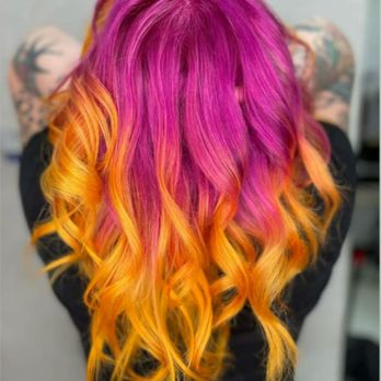 SmartStyle - Gorgeous pink to yellow ombré by Gray - Hair Salons Near Me - SAINT JOHN, New Brunswick SmartStyle - Gorgeous pink to yellow ombré by Gray - Hair Salons Near Me - SAINT JOHN, New Brunswick