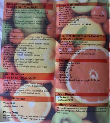 Menu photo 1 Juiced Up Hartford, CT