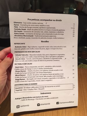 Menu photo 6 Tan Tan Noodle Bar São Paulo, SP