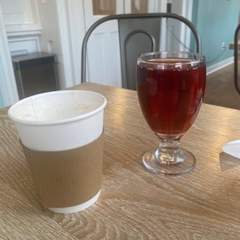Second Draft - House blend coffee (terrible) and cranberry juice - New American Near Me - Staunton, Virginia