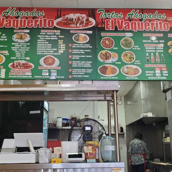 El Vaquerito Restaurant - Menu. Also a QR code on wall if you want the menu on your phone. - Mexican Near Me - Alhambra, California