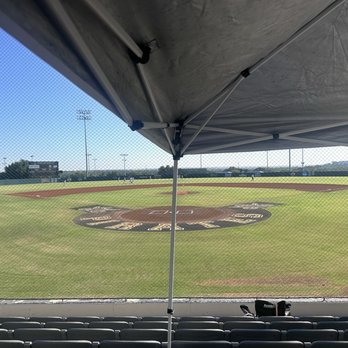 Southwestern University - Our tent set up in the bleachers w/ballpark view - Colleges & Universities Near Me - Georgetown, Texas Southwestern University - Our tent set up in the bleachers w/ballpark view - Colleges & Universities Near Me - Georgetown, Texas