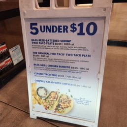 5 under $10 menu