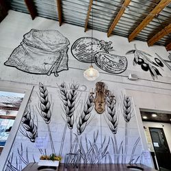 Sicily's Pizzeria & Subs - Dinning room wall