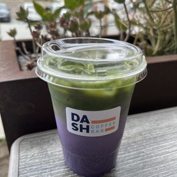Dash Coffee Bar - Ube Matcha Ube Latte Iced - Coffee & Tea Near Me - Pasadena, California Dash Coffee Bar - Ube Matcha Ube Latte Iced - Coffee & Tea Near Me - Pasadena, California