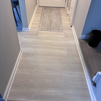 Fina Cabinets LLC - The hallway with the new lighter flooring. - Kitchen & Bath Near Me