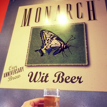 Two Brothers Tap House - Monarch Anniversary Beer right in front of their poster - Brewpubs Near Me - Warrenville, Illinois Two Brothers Tap House - Monarch Anniversary Beer right in front of their poster - Brewpubs Near Me - Warrenville, Illinois