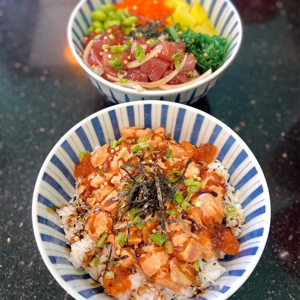 Fresh Bites Hawaii - Fresh Bites Don and Triple Poke Don with spicy mayo - Poke Near Me - Honolulu, Hawaii Fresh Bites Hawaii - Fresh Bites Don and Triple Poke Don with spicy mayo - Poke Near Me - Honolulu, Hawaii