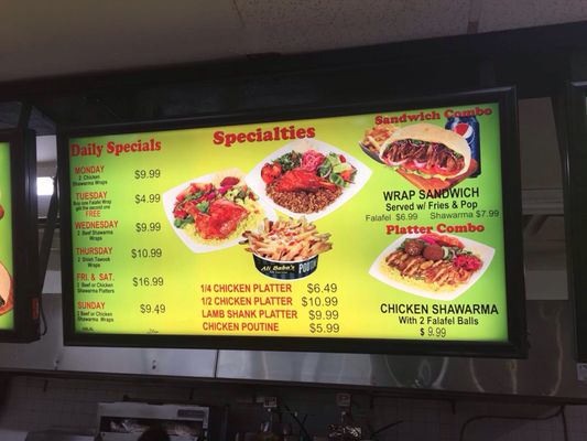 Menu photo 6 Ali Baba's Restaurant Toronto, ON Menu photo 6 Ali Baba's Restaurant Toronto, ON
