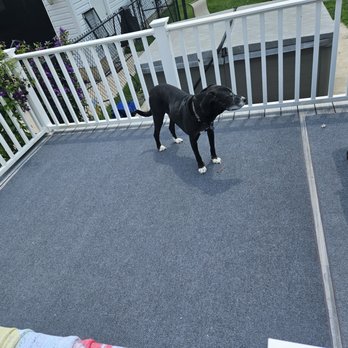 G. Talley Carpet & Floor - Mohawk indoor/outdoor carpet bound at the customer's house. Style Puma color Gray Flannel - Flooring Near Me - Milford Square, Pennsylvania G. Talley Carpet & Floor - Mohawk indoor/outdoor carpet bound at the customer's house. Style Puma color Gray Flannel - Flooring Near Me - Milford Square, Pennsylvania