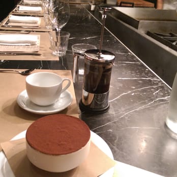 Chi Spacca - Tiramisu $10 and small French press $3.50 - Italian Near Me - Los Angeles, California Chi Spacca - Tiramisu $10 and small French press $3.50 - Italian Near Me - Los Angeles, California