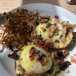 Chorizo Eggs Benny