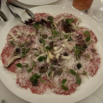Ostra - sirloin carpaccio - Seafood Near Me - Boston, Massachusetts