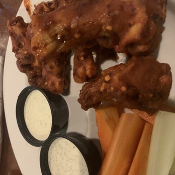 Patriots Pub and Grill - a plate of wings, carrots, celery, and dips - American Near Me - Fairfax, Virginia Patriots Pub and Grill - a plate of wings, carrots, celery, and dips - American Near Me - Fairfax, Virginia