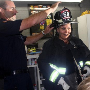 Wolf Pack Child Care - Ana at the Marinwood Fire Dept dressing up as a Fire Fighter. This was at my son's birthday party. She was the funnest guest at the party. - Child Care & Day Care Near Me Wolf Pack Child Care - Ana at the Marinwood Fire Dept dressing up as a Fire Fighter. This was at my son's birthday party. She was the funnest guest at the party. - Child Care & Day Care Near Me