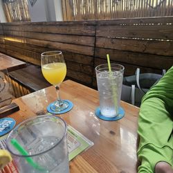 Twisted Lime Pub - Manmosa?? Not really 12 bucks for a mimosa  in a wine glass?