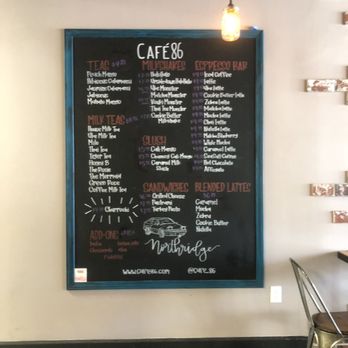 Cafe 86 - Menu - Cafes Near Me - Northridge, California