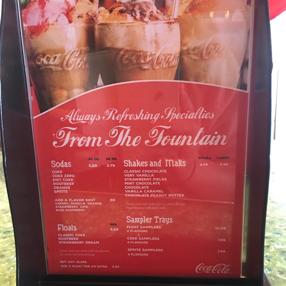 Coca Cola Store - Menu! - Department Stores Near Me - Niagara Falls, Ontario