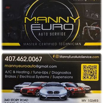 Manny Euro Auto Service - Auto Repair Near Me - Ocoee, Florida