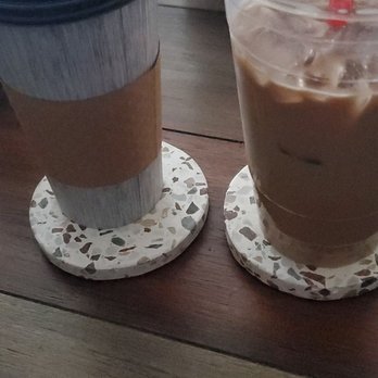 Hot Java Cafe - Two Hugs drinks..One hot one iced..Yumm - Coffee & Tea Near Me - Citrus Heights, California